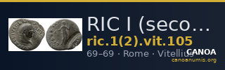 RIC I (second edition) Vitellius 105 — CANOA