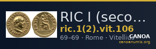 RIC I (second edition) Vitellius 106 — CANOA