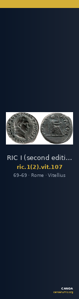 RIC I (second edition) Vitellius 107 — CANOA
