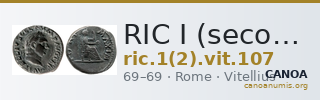 RIC I (second edition) Vitellius 107 — CANOA