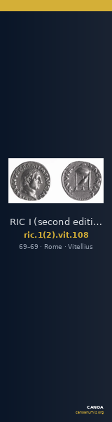 RIC I (second edition) Vitellius 108 — CANOA