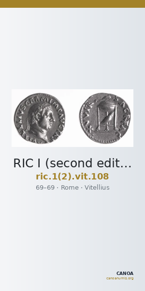 RIC I (second edition) Vitellius 108 — CANOA