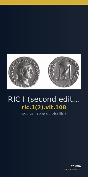 RIC I (second edition) Vitellius 108 — CANOA