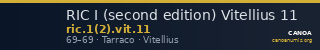 RIC I (second edition) Vitellius 11 — CANOA