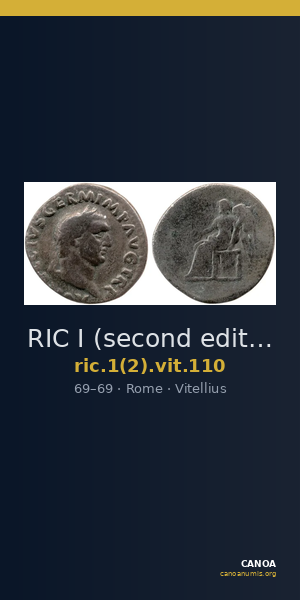 RIC I (second edition) Vitellius 110 — CANOA