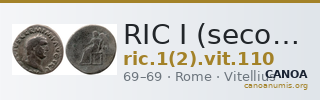 RIC I (second edition) Vitellius 110 — CANOA