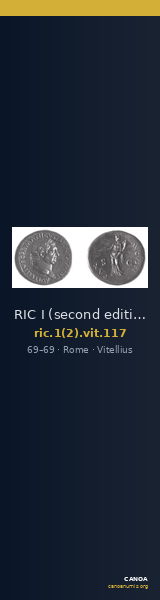 RIC I (second edition) Vitellius 117 — CANOA