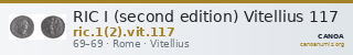 RIC I (second edition) Vitellius 117 — CANOA