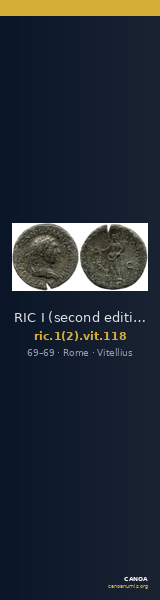 RIC I (second edition) Vitellius 118 — CANOA