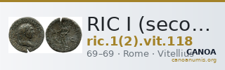 RIC I (second edition) Vitellius 118 — CANOA