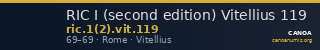 RIC I (second edition) Vitellius 119 — CANOA