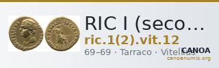 RIC I (second edition) Vitellius 12 — CANOA