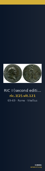 RIC I (second edition) Vitellius 121 — CANOA