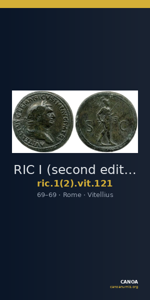 RIC I (second edition) Vitellius 121 — CANOA