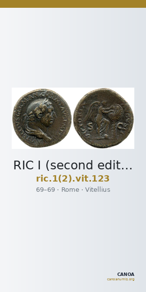 RIC I (second edition) Vitellius 123 — CANOA