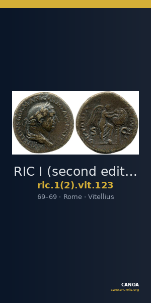 RIC I (second edition) Vitellius 123 — CANOA