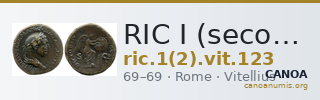 RIC I (second edition) Vitellius 123 — CANOA