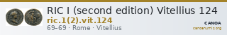 RIC I (second edition) Vitellius 124 — CANOA