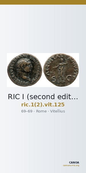 RIC I (second edition) Vitellius 125 — CANOA