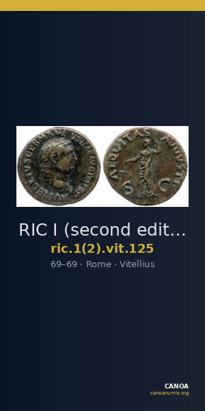 RIC I (second edition) Vitellius 125 — CANOA