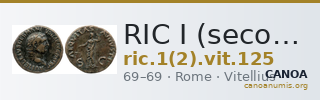 RIC I (second edition) Vitellius 125 — CANOA