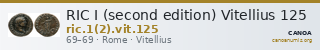 RIC I (second edition) Vitellius 125 — CANOA