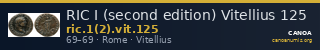 RIC I (second edition) Vitellius 125 — CANOA