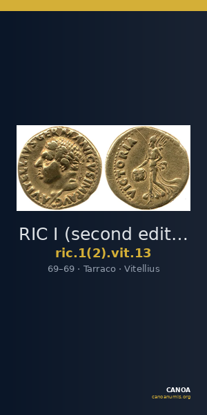 RIC I (second edition) Vitellius 13 — CANOA