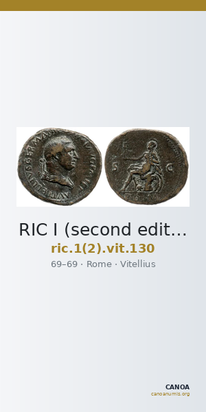 RIC I (second edition) Vitellius 130 — CANOA