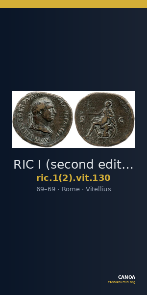 RIC I (second edition) Vitellius 130 — CANOA