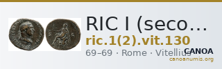 RIC I (second edition) Vitellius 130 — CANOA