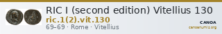 RIC I (second edition) Vitellius 130 — CANOA