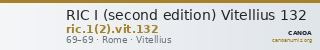 RIC I (second edition) Vitellius 132 — CANOA
