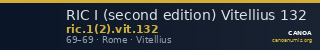RIC I (second edition) Vitellius 132 — CANOA