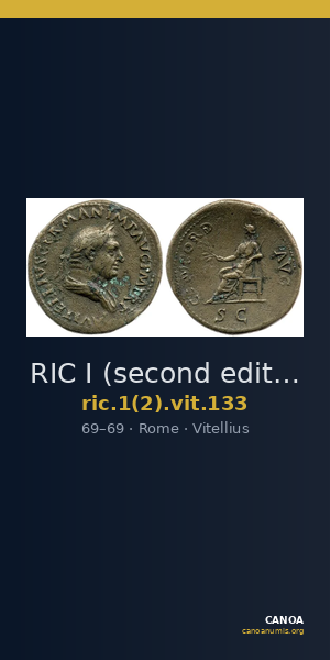 RIC I (second edition) Vitellius 133 — CANOA