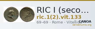 RIC I (second edition) Vitellius 133 — CANOA