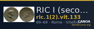 RIC I (second edition) Vitellius 133 — CANOA
