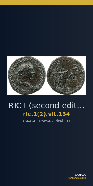 RIC I (second edition) Vitellius 134 — CANOA
