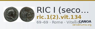 RIC I (second edition) Vitellius 134 — CANOA