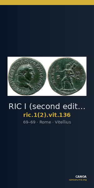RIC I (second edition) Vitellius 136 — CANOA