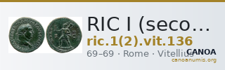 RIC I (second edition) Vitellius 136 — CANOA