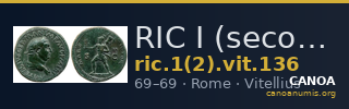 RIC I (second edition) Vitellius 136 — CANOA