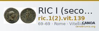 RIC I (second edition) Vitellius 139 — CANOA