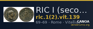 RIC I (second edition) Vitellius 139 — CANOA