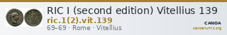 RIC I (second edition) Vitellius 139 — CANOA