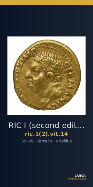 RIC I (second edition) Vitellius 14 — CANOA