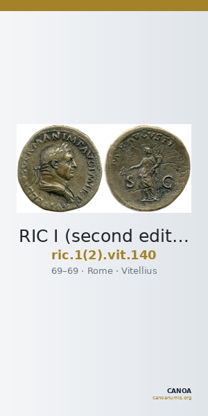 RIC I (second edition) Vitellius 140 — CANOA