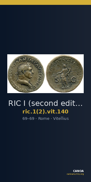 RIC I (second edition) Vitellius 140 — CANOA