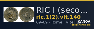 RIC I (second edition) Vitellius 140 — CANOA
