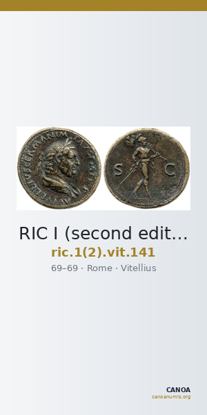 RIC I (second edition) Vitellius 141 — CANOA
